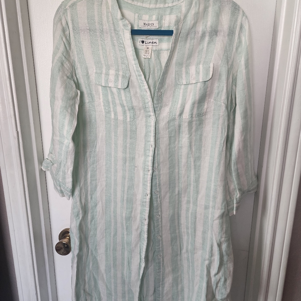 Anthropologie NWOT linen dress shirt - Picture 4 of 8